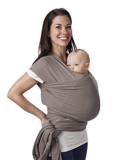 Boba Wrap Soft Baby Boba Wrap, Grey, 0-36 Months