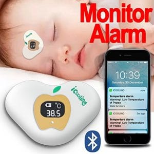 FaShaoLe Wearable Smart Digital Bluetooth Baby Thermometer Monitor with Alarm