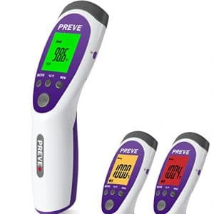 PREVE 3-in-1 Non-Contact Infrared Forehead Thermometer