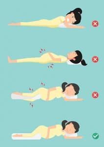 right Pregnancy sleeping posture