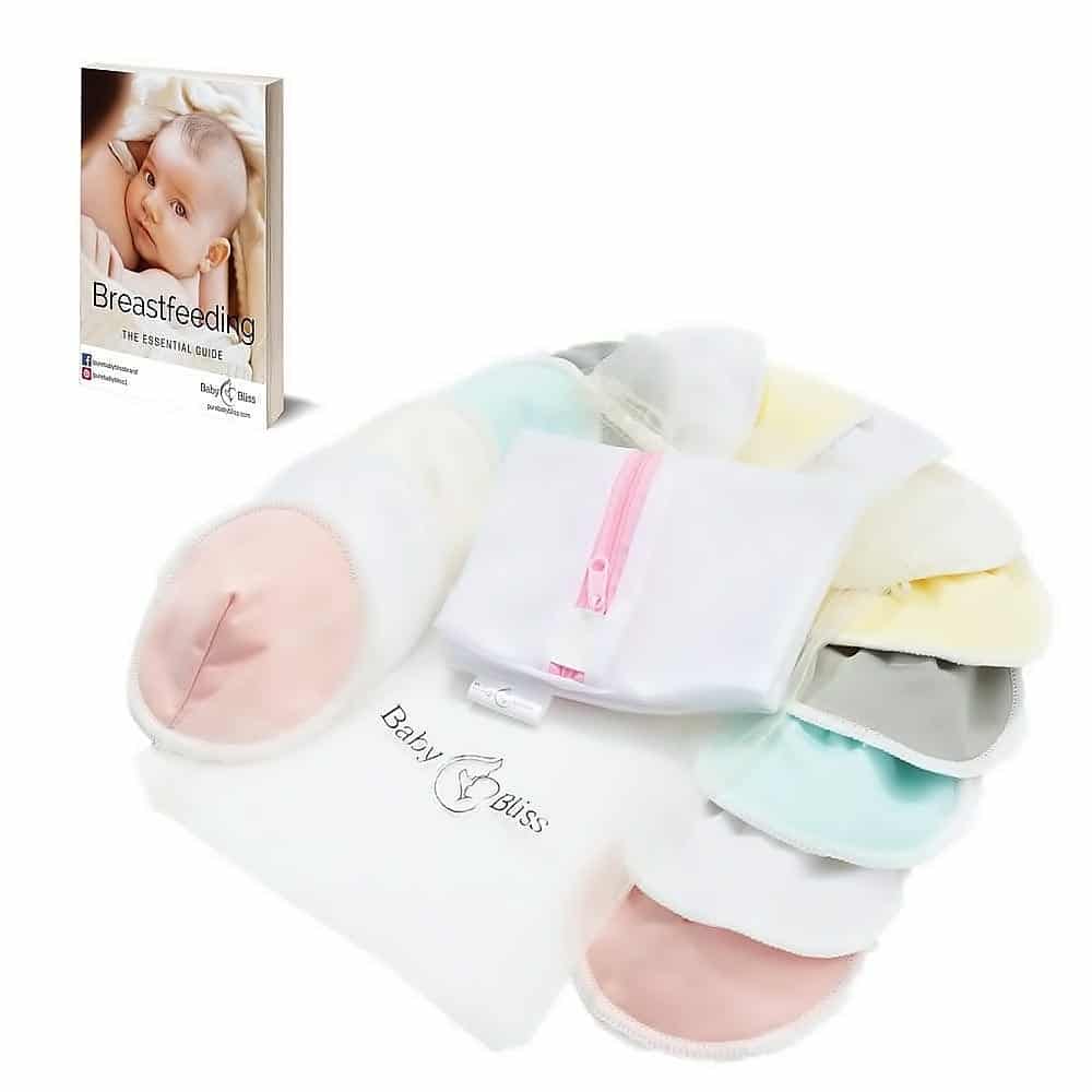 BabyBliss Reusable Washable Soft Super Absorbent Bamboo Nursing Pads