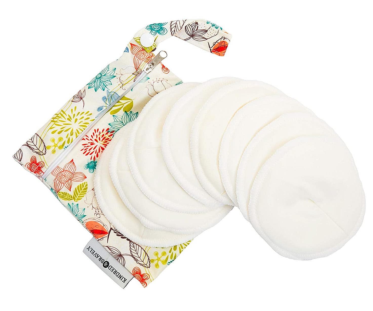 Kindred Bravely Washable Organic Contoured Reusable Nursing Breastfeeding Pad