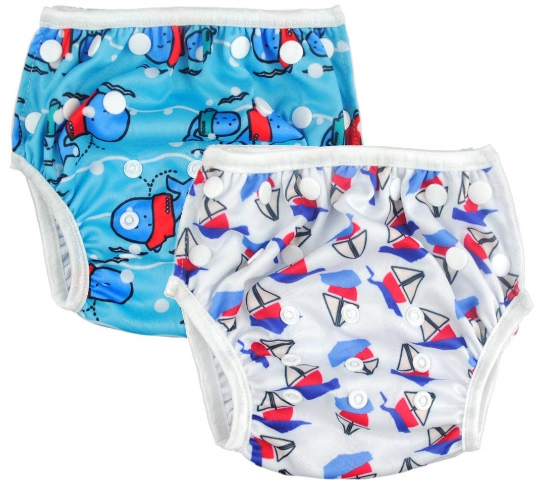 AlvaBaby Reusable One-Size Swim Diaper