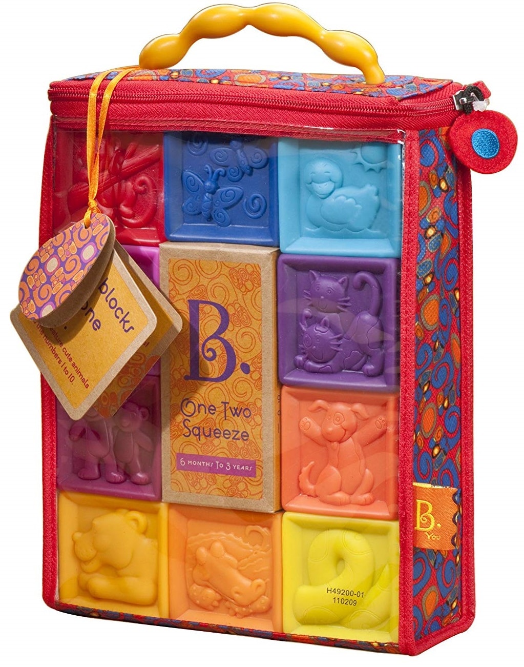 B. toys by Battat One Two Squeeze Baby Blocks