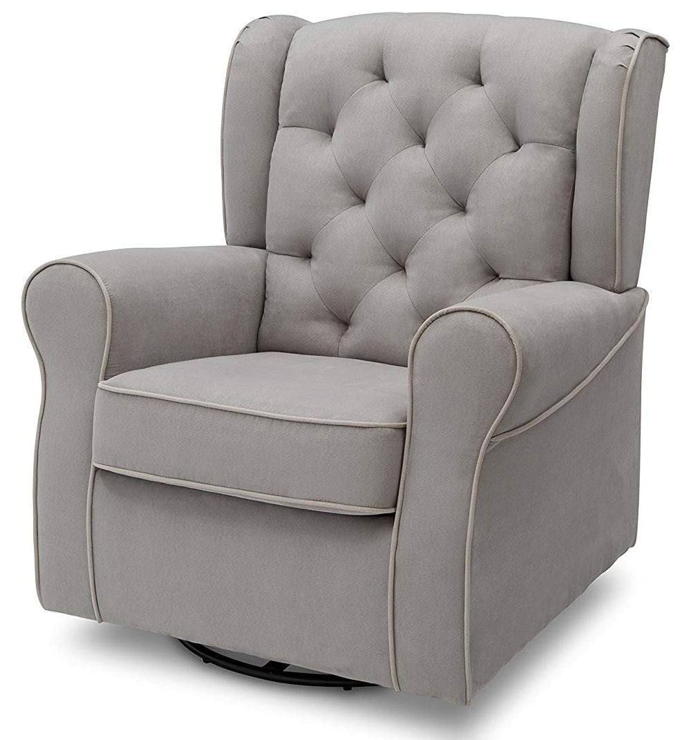 Delta Furniture Dove Grey with Soft Grey Welt Chair