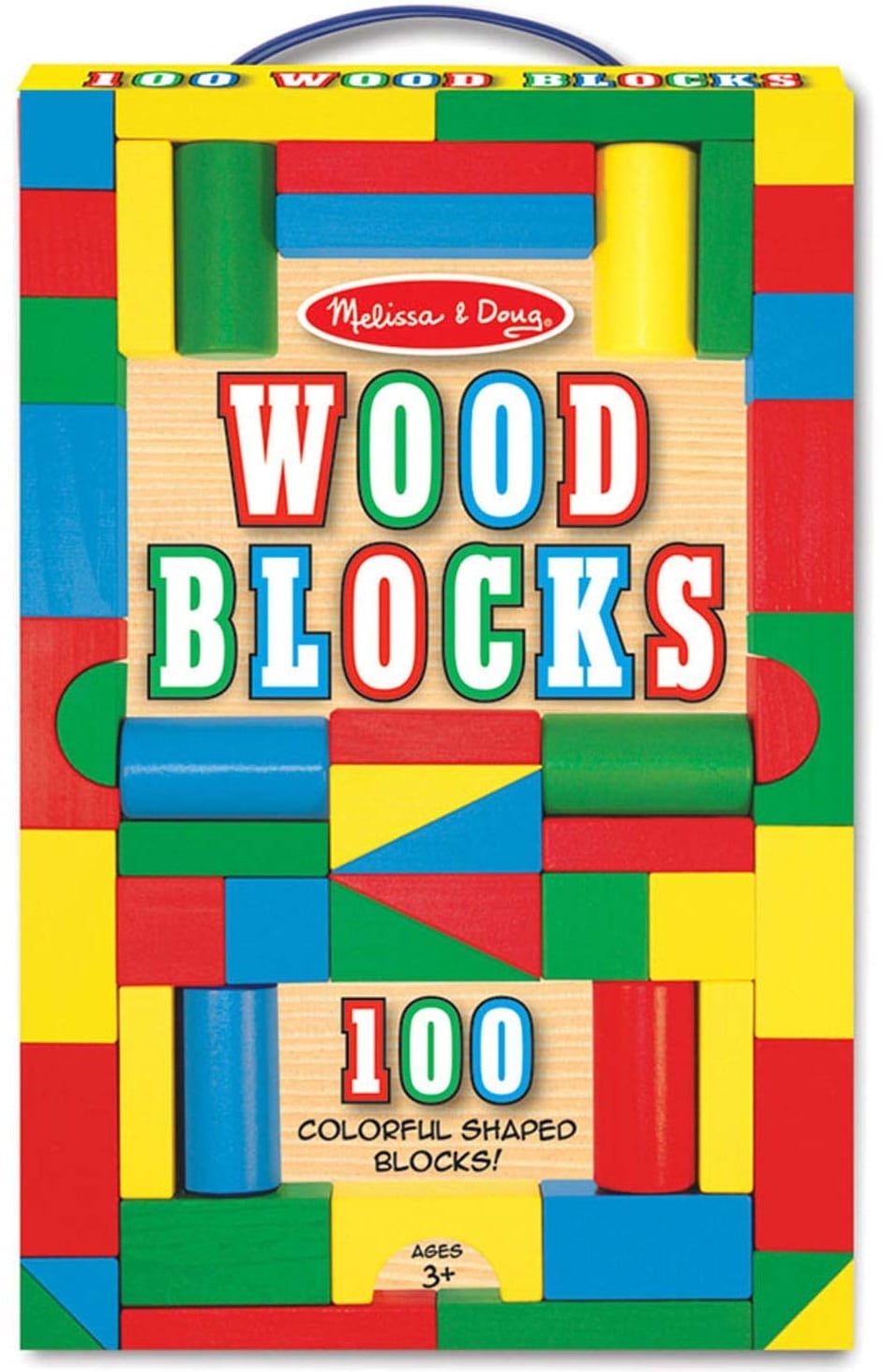 Melissa & Doug Wooden Building Blocks Set