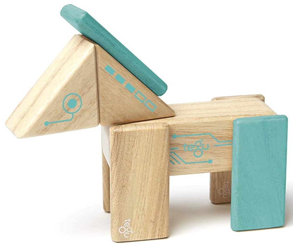 Tegu Robo Magnetic Wooden Block Set