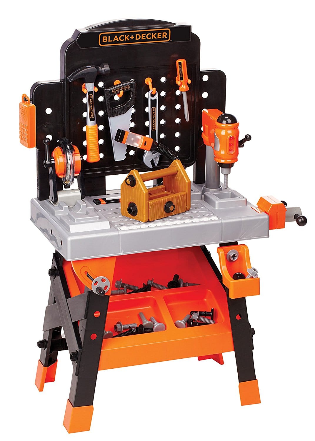 Black and Decker Jr Mega Tool Set Includes Over 40 Tools and Accessories,  Ages 3+ 