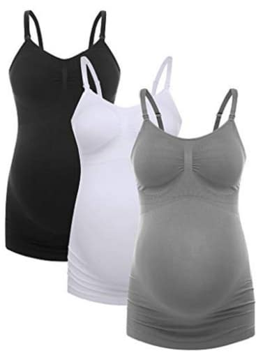 Hofish Ultra-Soft Pregnant Seamless Nursing Cami Tank Top