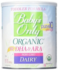 Baby's Only Organic Dairy Toddler Formula wuth DHA & ARA