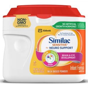 Similac Sensitive For Neuro Support, Non-GMO Infant Formula with Iron