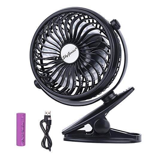 Battery Operated Clip On Mini Desk USB Fan