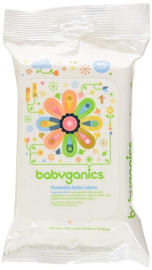 Babyganics Flushable Baby Wipes