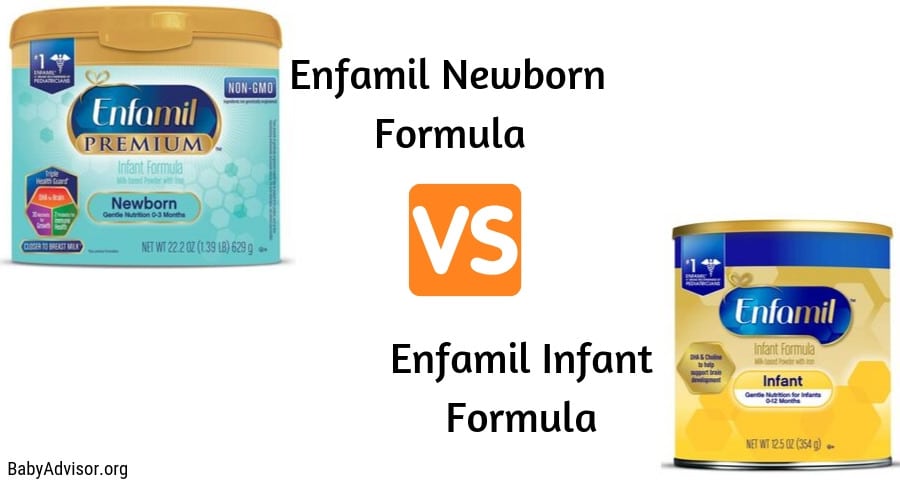 Enfamil Newborn Formula vs. Infant Formula