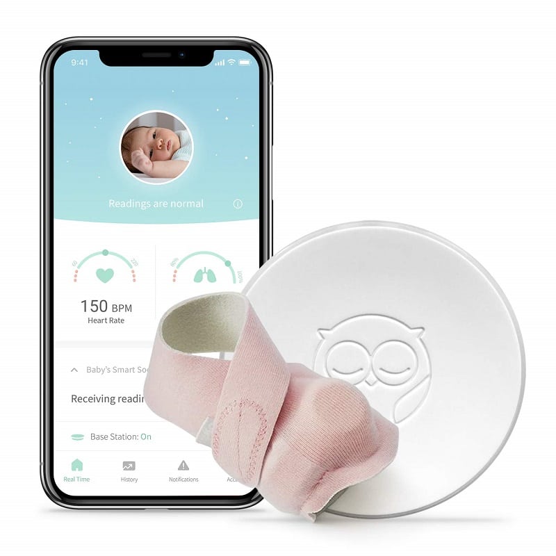 Owlet Smart Pink Sock Baby Monitor