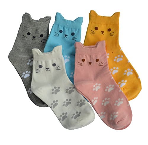 5 Pairs Women's Cute Animals Socks