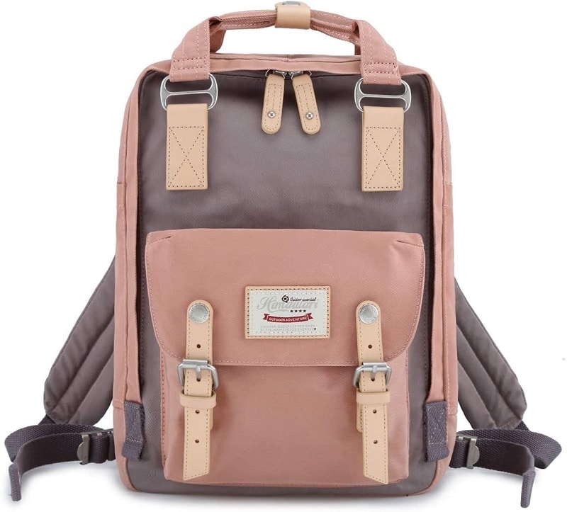 Waterproof Pink and Gray Backpack