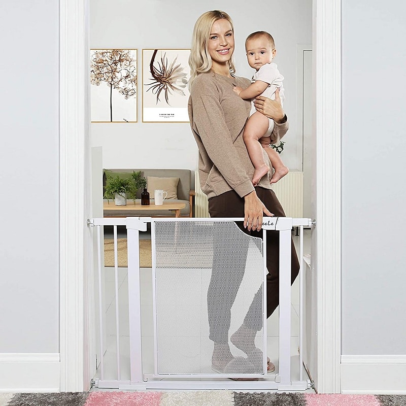 Durable Extra Wide Child Gate for Stairs