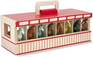 Melissa & Doug Take-Along Show-Horse Stable