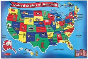 Melissa & Doug U.S.A 51pc Floor Puzzle