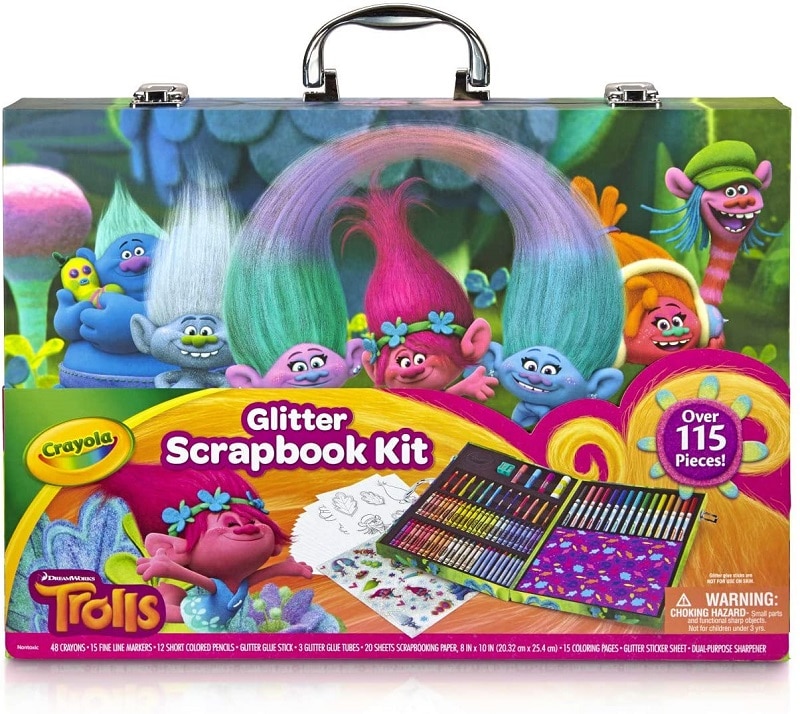 Crayola Dreamworks Trolls Glitter Scrapbook Kit