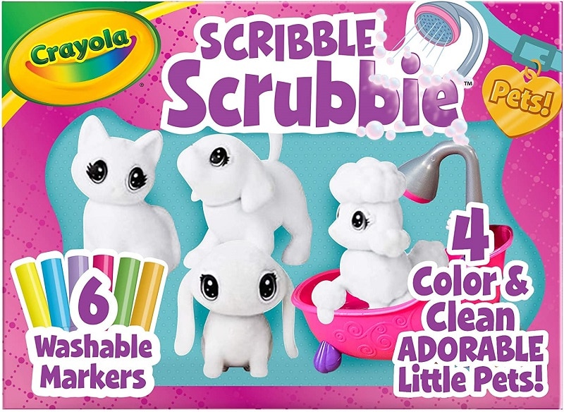 Crayola Scribble Scrubbie Pets Scrub Tub Animal Toy Set
