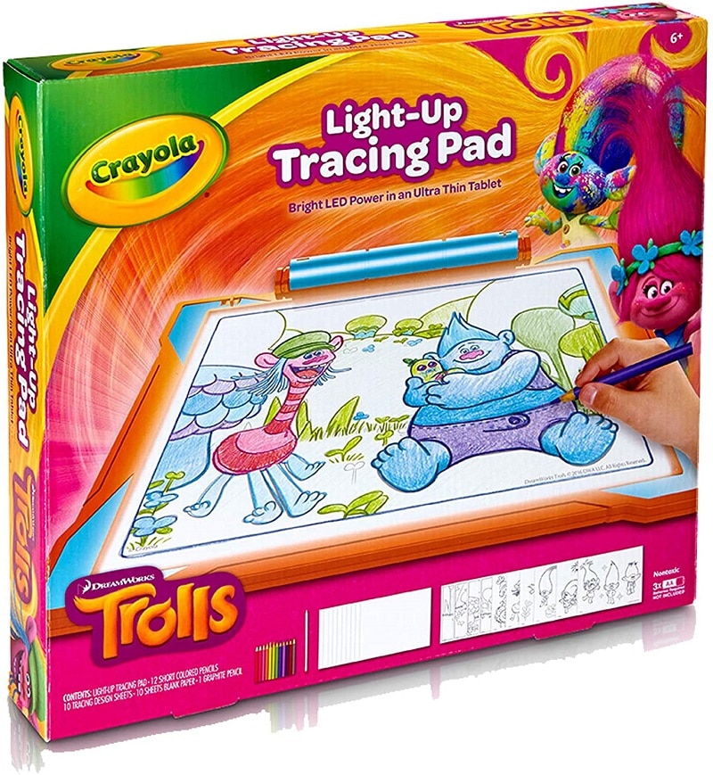 Crayola Trolls World Tour Light Up Tracing Pad