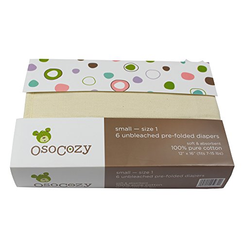 OsoCozy - Prefolds Unbleached Cloth Diapers