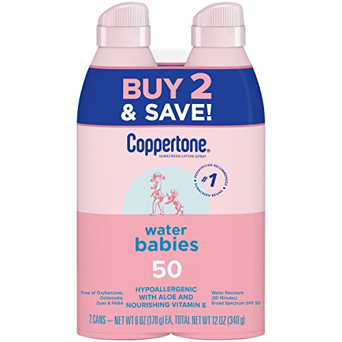 Coppertone WaterBabies Sunscreen Quick Cover Lotion Spray