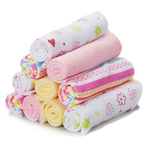Spasilk Washcloths Pink Stripes