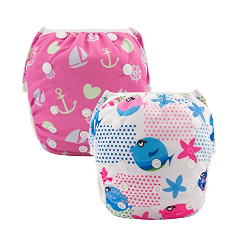 AlvaBaby Reusable One-Size Swim Diaper