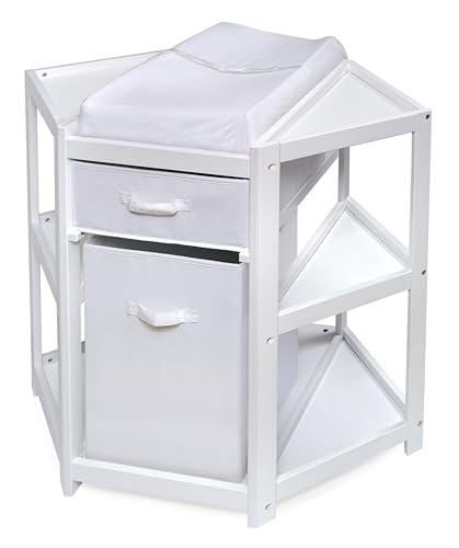 Badger Basket Diaper Corner Baby Changing Table