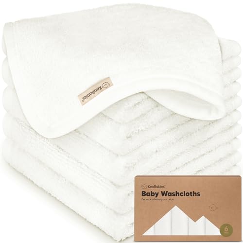 KeaBabies Soft Organic Baby Washcloth