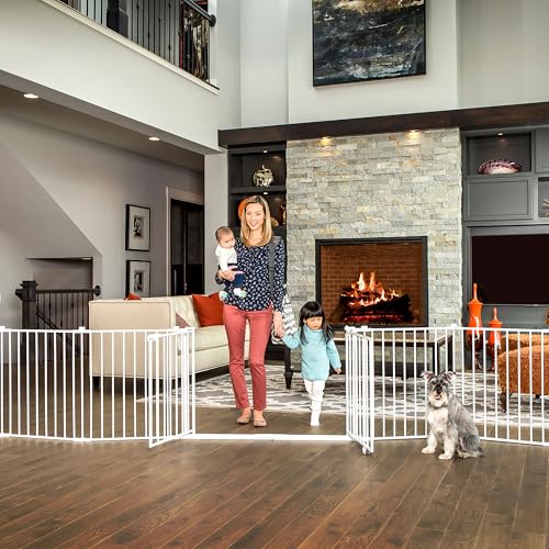 Regalo 192-Inch Double Door Super Wide Adjustable Baby Gate