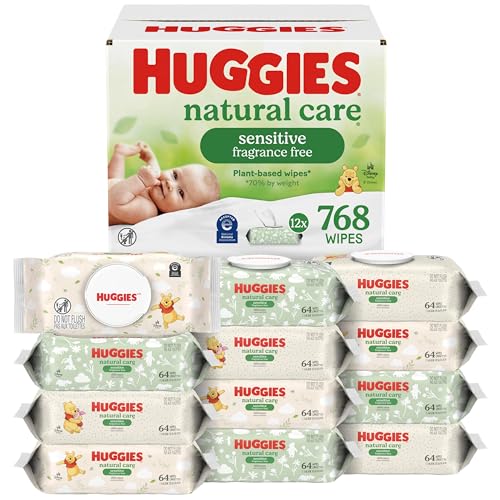 HUGGIES Natural Care Unscented Baby Wipes